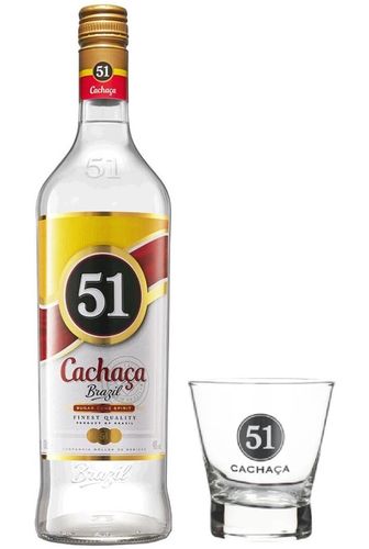 Cachaça 51 mit Tumbler ( 1,0l )